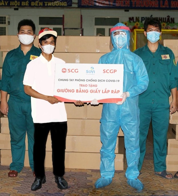 SCGP HANDED OVER UNIQUE PAPER INNOVATIONS TO SUPPORT COVID-19 FIGHTING IN HO CHI MINH CITY