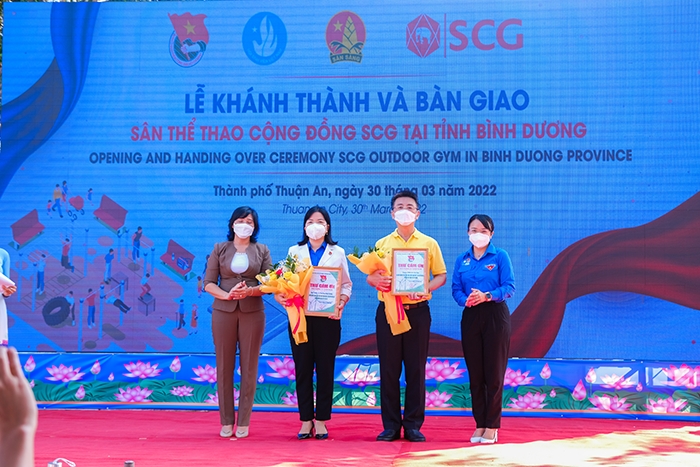 SCG JOINS HANDS WITH BINH DUONG PROVINCE TO BUILD A COMMUNITY OUTDOOR GYM MODEL, AIMING AT UPLIFTING THE PUBLIC HEALTH