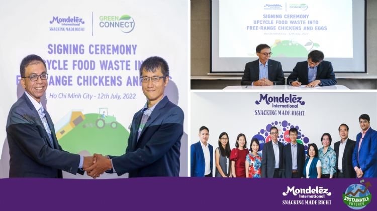 Mondelez Kinh Do and Mondelez International’s Sustainable Futures supports circular economy business models by funding social enterprise Green Connect’s project “Upcycle food waste into free-range chickens and eggs”