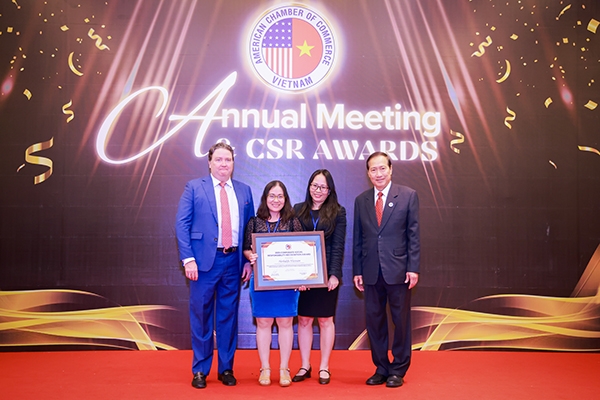 Herbalife Vietnam won the Corporate Social Responsibility Recognition Award by AmCham for the eight consecutive time