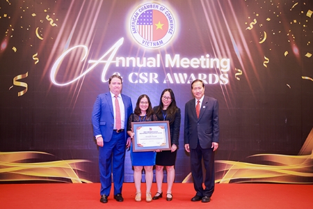 Herbalife Vietnam won the Corporate Social Responsibility Recognition Award by AmCham for the eight consecutive time