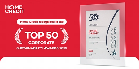 Home Credit recognized in Top 50 Corporate Sustainability Awards for third consecutive year