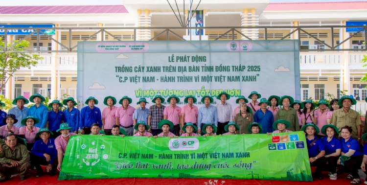 C.P. Vietnam completes goal of planting 1 million trees for the community