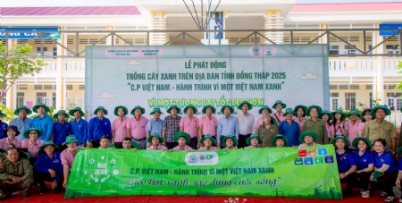 C.P. Vietnam completes goal of planting 1 million trees for the community