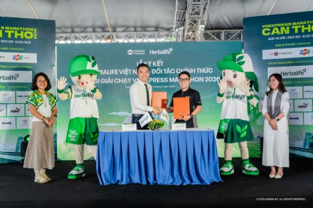 Herbalife Vietnam continued to sponsor the VnExpress Marathon Tournament in Can Tho City to encourage healthy and active lifestyles