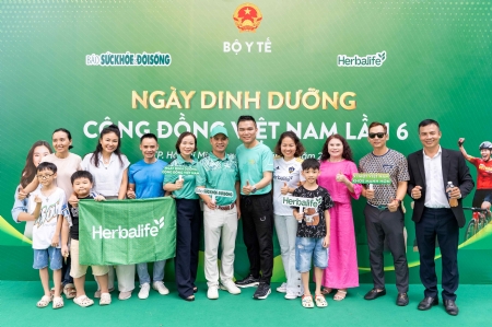 Herbalife Vietnam partnered with Suc khoe & Doi song Newspaper to organize the 6th Vietnam Community Nutrition Day in Ho Chi Minh City to promote healthy lifestyles